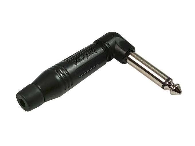 Konektor JACK 6.3mm mono uhlový 90° - AMPHENOL