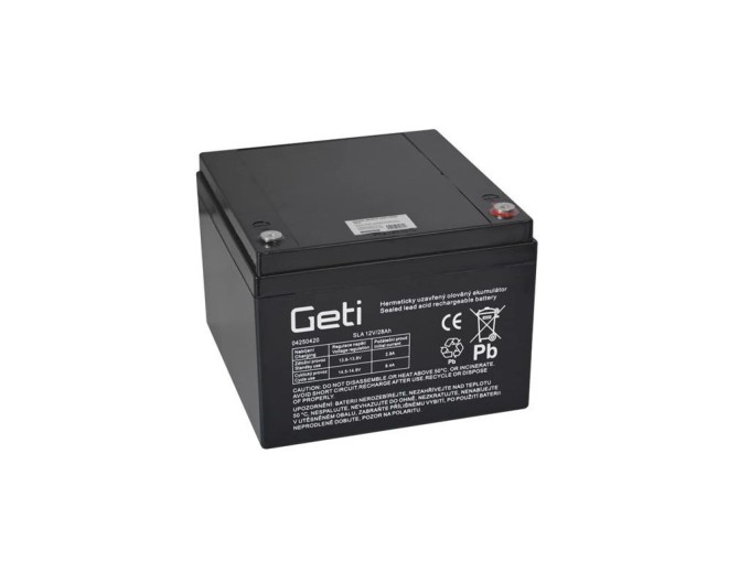 Olovený akumulátor 12V 28Ah AGM - Geti