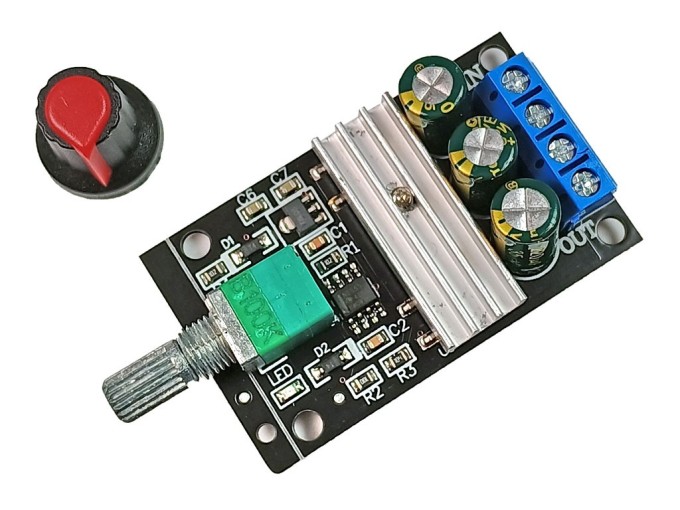 PWM regulátor otáčok pre stejnosmerné motory 6-28V 3A