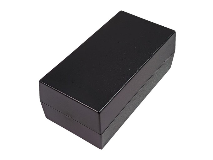 Dvojdielna plastová krabička KP 35C - čierna, ABS