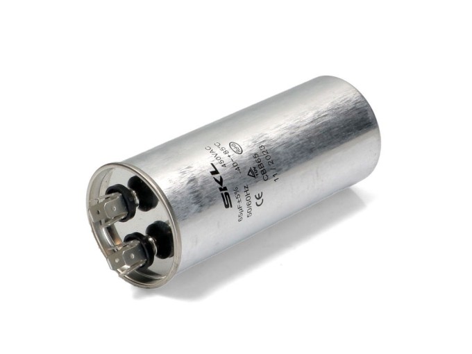 Rozbehovo kondenzátor 65 µF 450V 50/60Hz CBB65 SKL s faston konektory