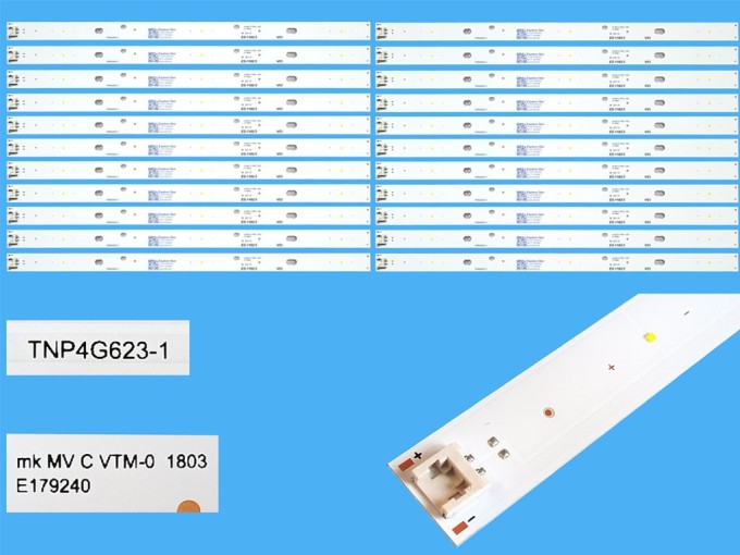 LED podsvit 298mm sada pre Panasonic 55" LCD panely