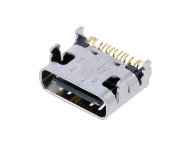 USB C Konektor 12pin pre DPS