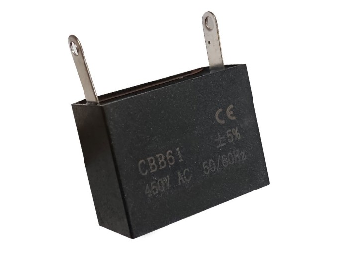 Štartovací kondenzátor CBB61 2.0uF / 450V s vývodmi Faston
