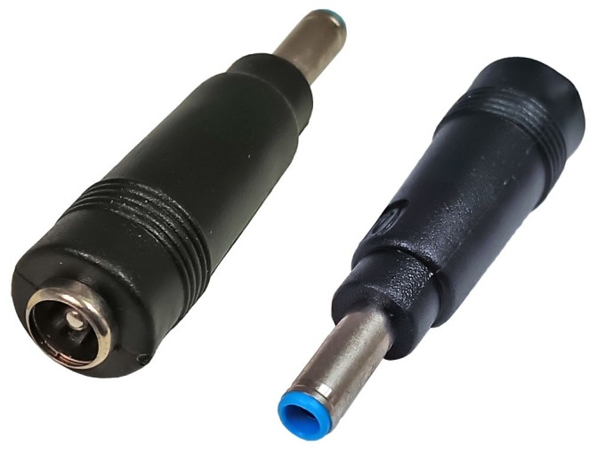 Napájací prechodka konektor 5.5 x 2.1 mm na 4.5 x 3.0 mm so stredovým pinom