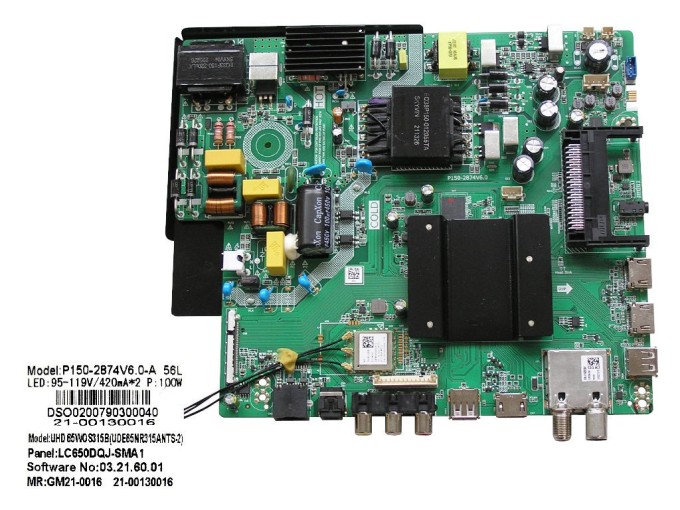 Základná doska VOX UHD 65WOS315B - LCD LED modul P150-2874V6.2