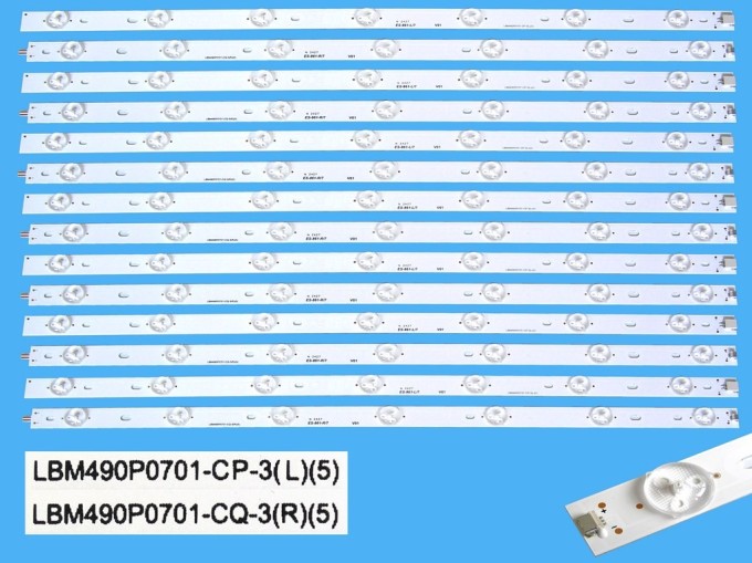 Philips 49" LED podsvit sada 14 pásků LBM490P0701-CP-3L a LBM490P0701-CQ-3R