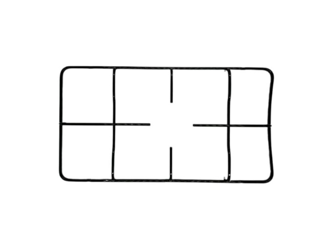 Mriežka varičová 22 x 40,5 cm pre plynové variče