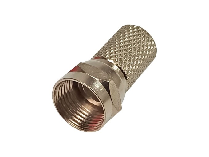 F Konektor Anténny Káblový 6.6mm Priamy