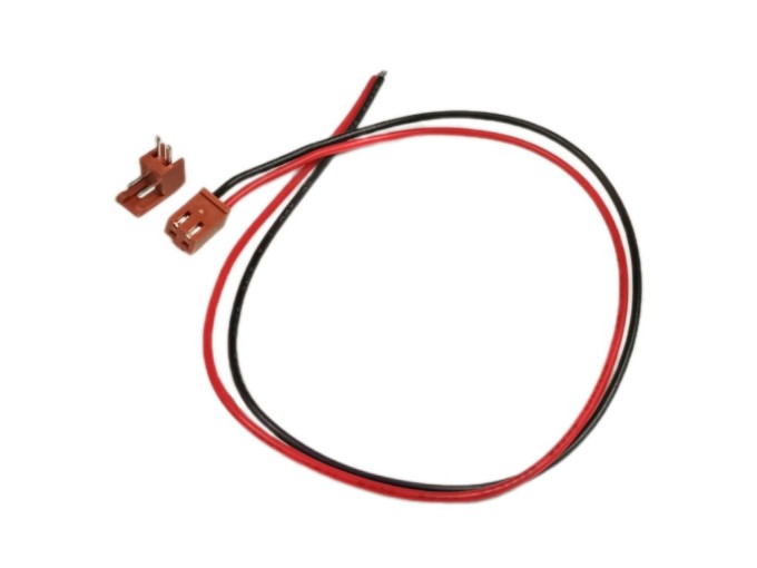 PS 25/2W Konektor 90° s kabelem 25cm, 2PIN, platinové kontakty