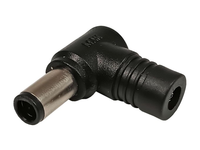 Adaptér napájací konektor HSWA 5.5 x 2.5 mm na 7.4 x 5.1 mm uhlový