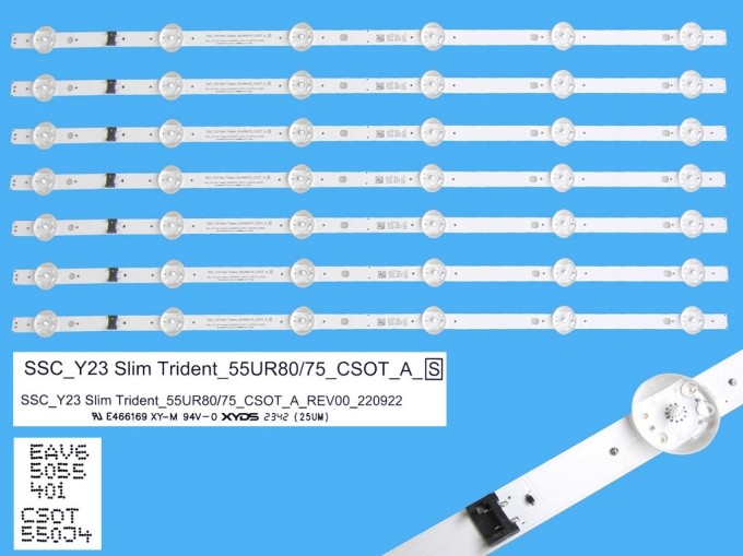 LED podsvit 610mm sada pre LG AGF30320602 - 7 kusov