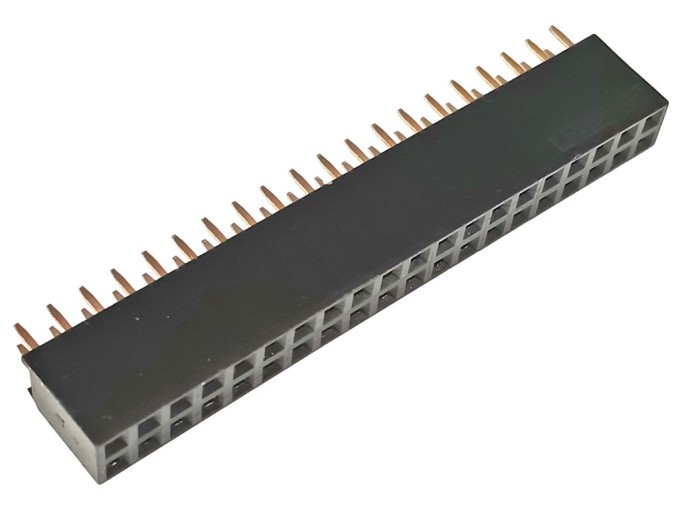 Zásuvka pre lištu 40 pinov THT 2.54mm