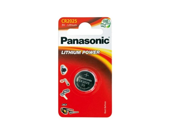 Lítiová batéria Panasonic CR2025 3V 165mAh