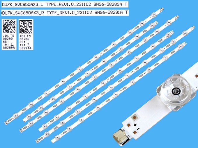 LED podsvit 1288mm sada Samsung BN96-58289A + BN96-58291A