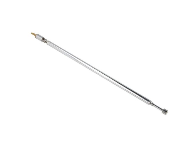 Teleskopická anténa ANT10, priemer 7 mm, dĺžka 163/793 mm