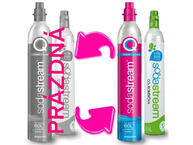 Sodastream CO2 bombička 425g - výmena