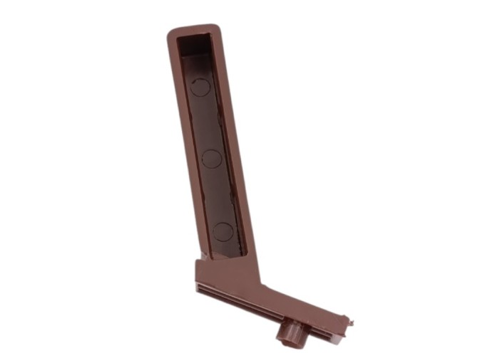 Pravý hnedý držiak skla pre odsávače pár Mora 5710.6350