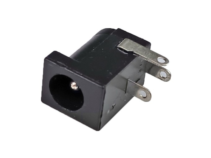 Napájací konektor 5.5 x 2.1mm s vypínačom, uhlový 90°, pájací