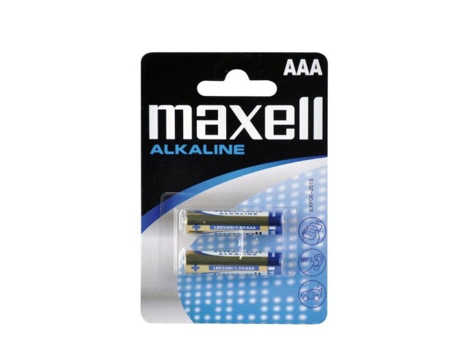 Maxell Alkaline AAA Batérie LR03, 2ks