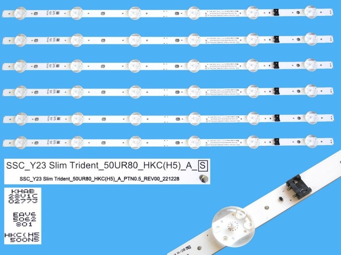 LED podsvit 544mm pre LCD TV LG 50UR80 - sada 6 kusov