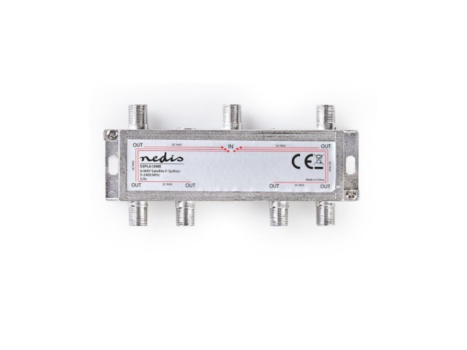 Anténny rozbočovač satelitný 6 výstupov SSPL610ME Nedis