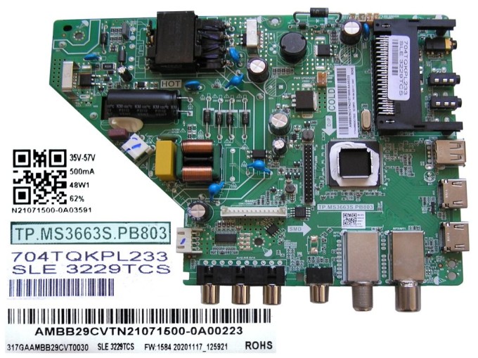 LCD modul základná doska Sencor SLE3229TCS TP.MS3663S.PB803