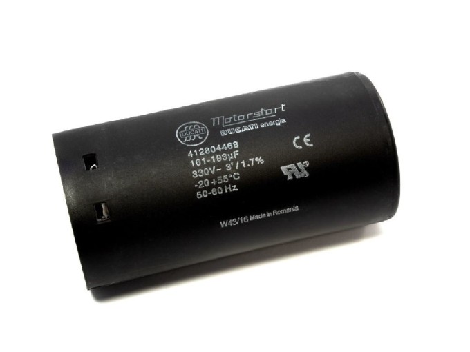 Rozbehový kondenzátor 161 - 193uF / 250V s konektory