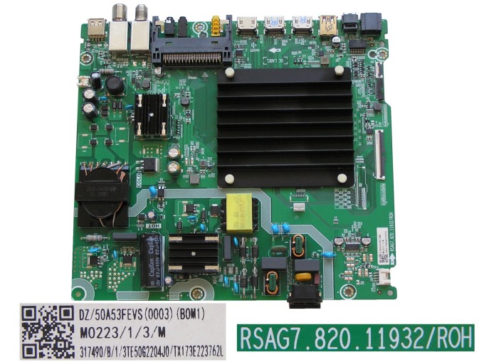 LCD modul základná doska Hisense 50A6BG / main board 50A53FEVS(0003)