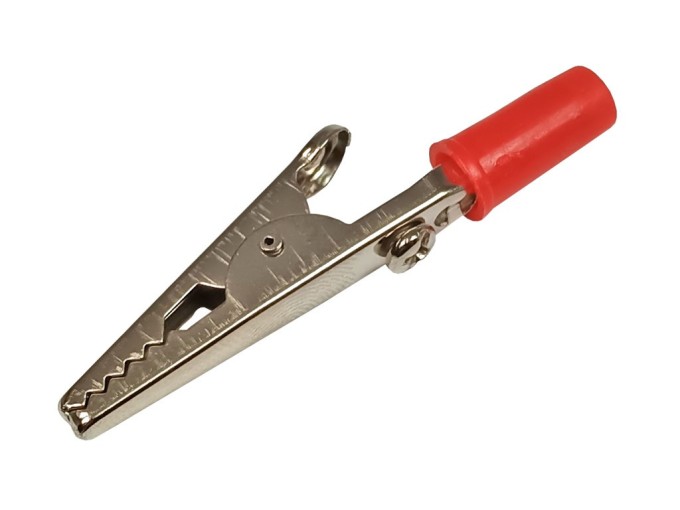 Měřící krokodýlek CRCL10-R - červený