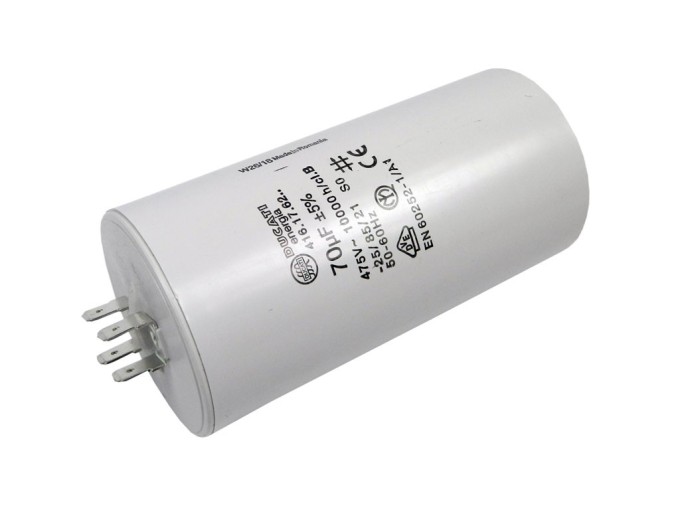 Rozbehovo kondenzátor 70uF 400V DUCATI s konektormi