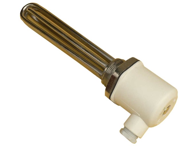 Topné teleso 2000W / 230V chróm, závit kľúč 65