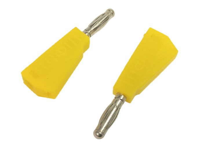 Banánik letovací so zdierkou 2ks - žltý