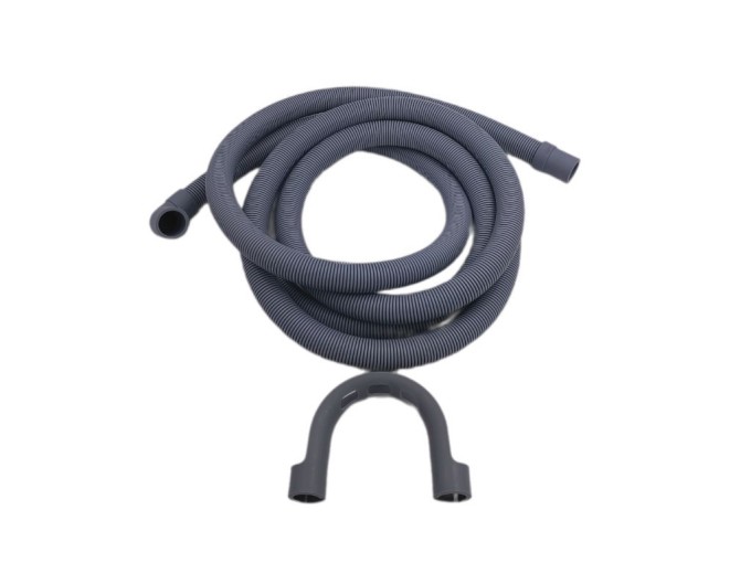 Vypúšťacia hadica 3m s kolenom pre pračky a umývačky