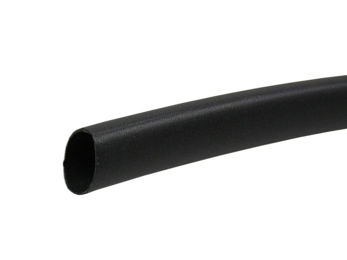 Zmršťovacia bužírka čierna 6/3 mm - teplom zmršťovacia trubica 2:1