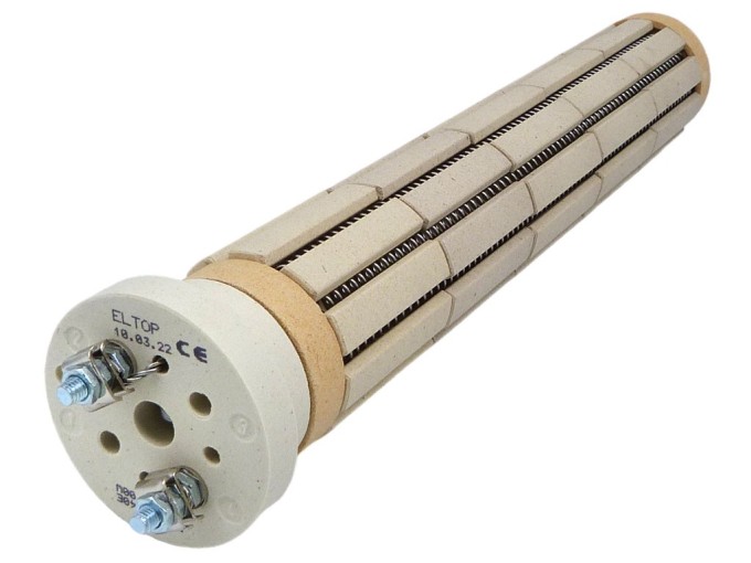 Keramické vykurovacie teleso 2400 W, 5 článkov, 330 mm pre ohrievače vody DZD Dražice