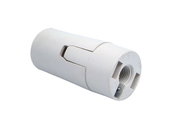 Plastová objímka E14 krátka