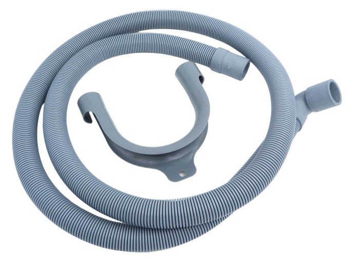 Odtoková hadica 1,5 m s kolenom pre práčky a umývačky