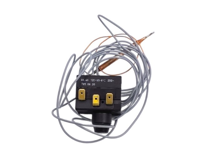 Návratná tepelná poistka 95 - 120 °C s kapilárou 3 m