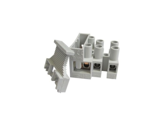 Svorkovnica s poistkovým puzdrom 5x20 1+2, nylon, 10A