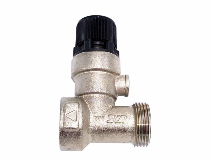 Bezpečnostný ventil 3/4" 6,7 bar s vnútorným a vonkajším závitom, 52 mm