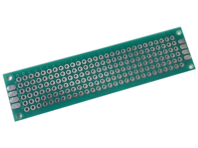 Jednosmerná prototypová doska PCB 20 x 80 mm