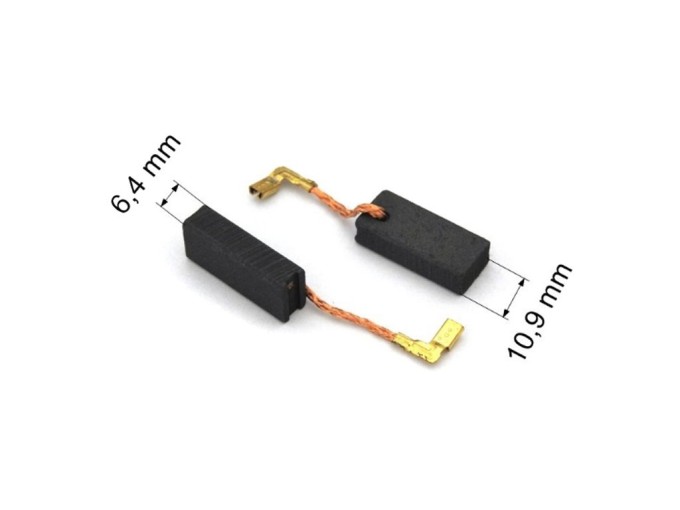 Náhradné uhlíky Makita 6.4 x 10.9 x 24.7 mm, sada 2 ks, modely CB350 a ďalšie