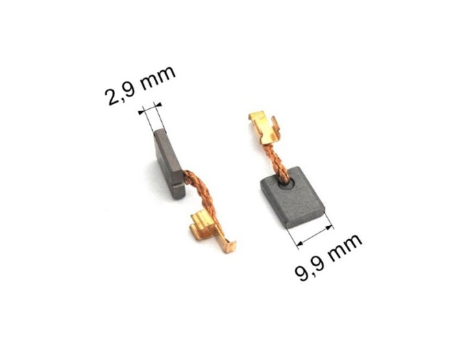 Uhlíky Makita CB448, 2ks, 2.9 x 9.9 x 13.0 mm