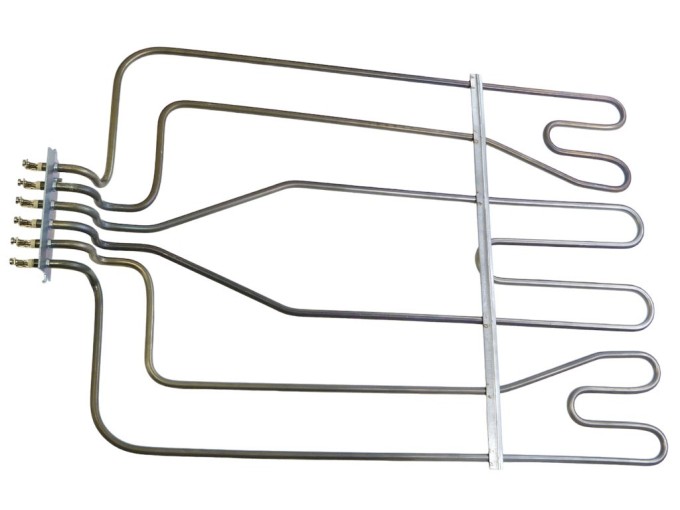 Topné teleso 3x670W ALBA dolné, nerezová oceľ