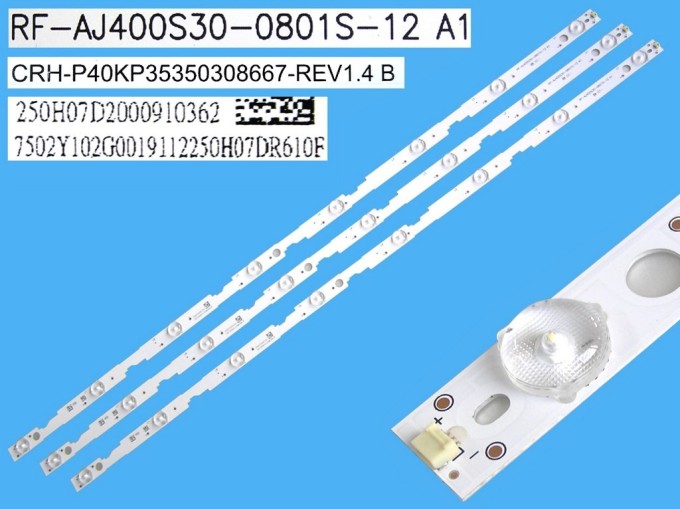 LED podsvit 785mm pre LCD TV 40" - sada 3 kusy Sharp RF-AJ400S30-0804S-12A1, Vivax