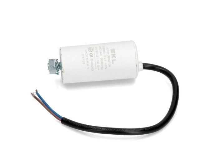 Rozbehový kondenzátor 10 µF 450V CBB60 SKL s káblom 25 cm