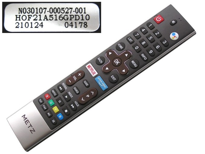 Diaľkový ovládač Metz N030107-000527-001 pre modely 32MTB7000, 43MTB7000, 55MUC7000Z