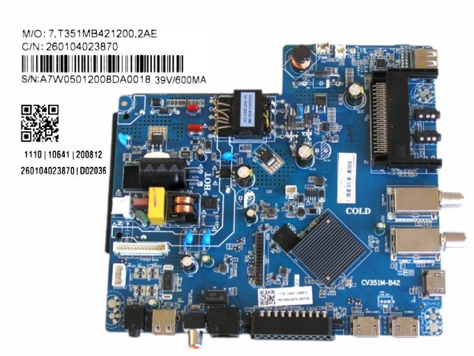 LCD Modul Základná Doska Vivax TV-32LE141T2S2SM