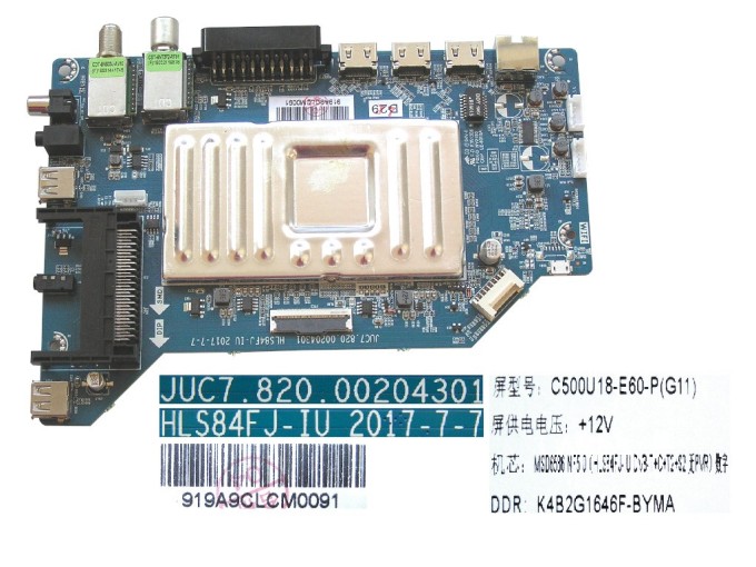 LCD Modul Základná Doska Changhong SB50UHD18 - C500U18-E60-P(G1) / HLS84FJ-IU / JUC7.820.00204301